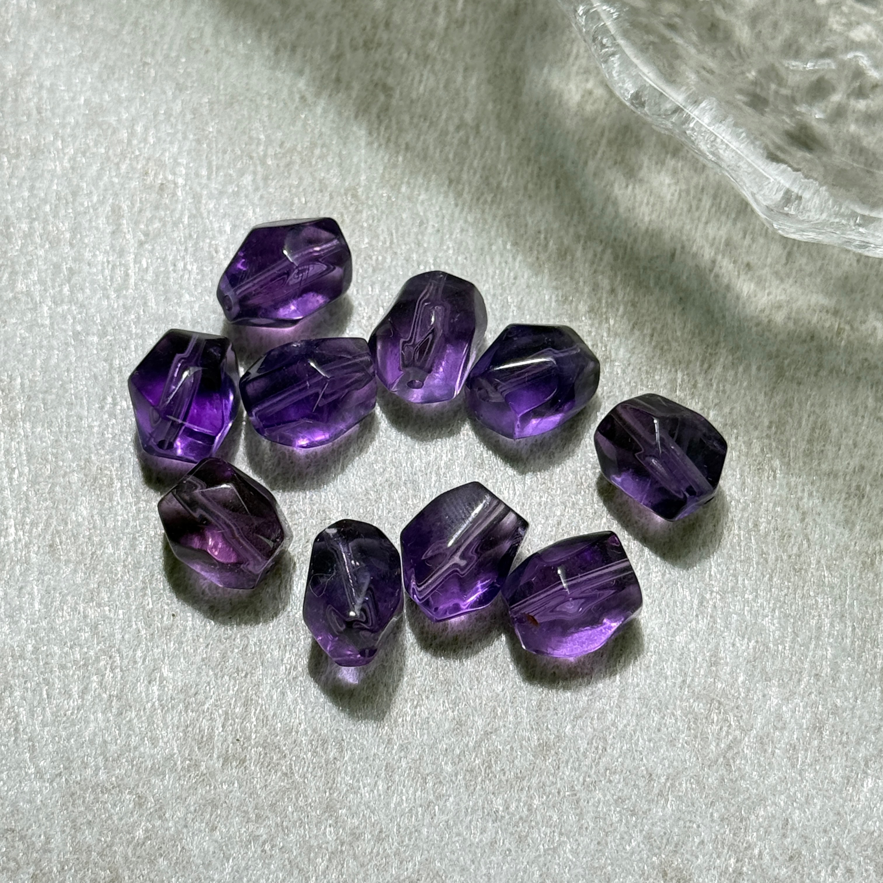 紫水晶 隨形切