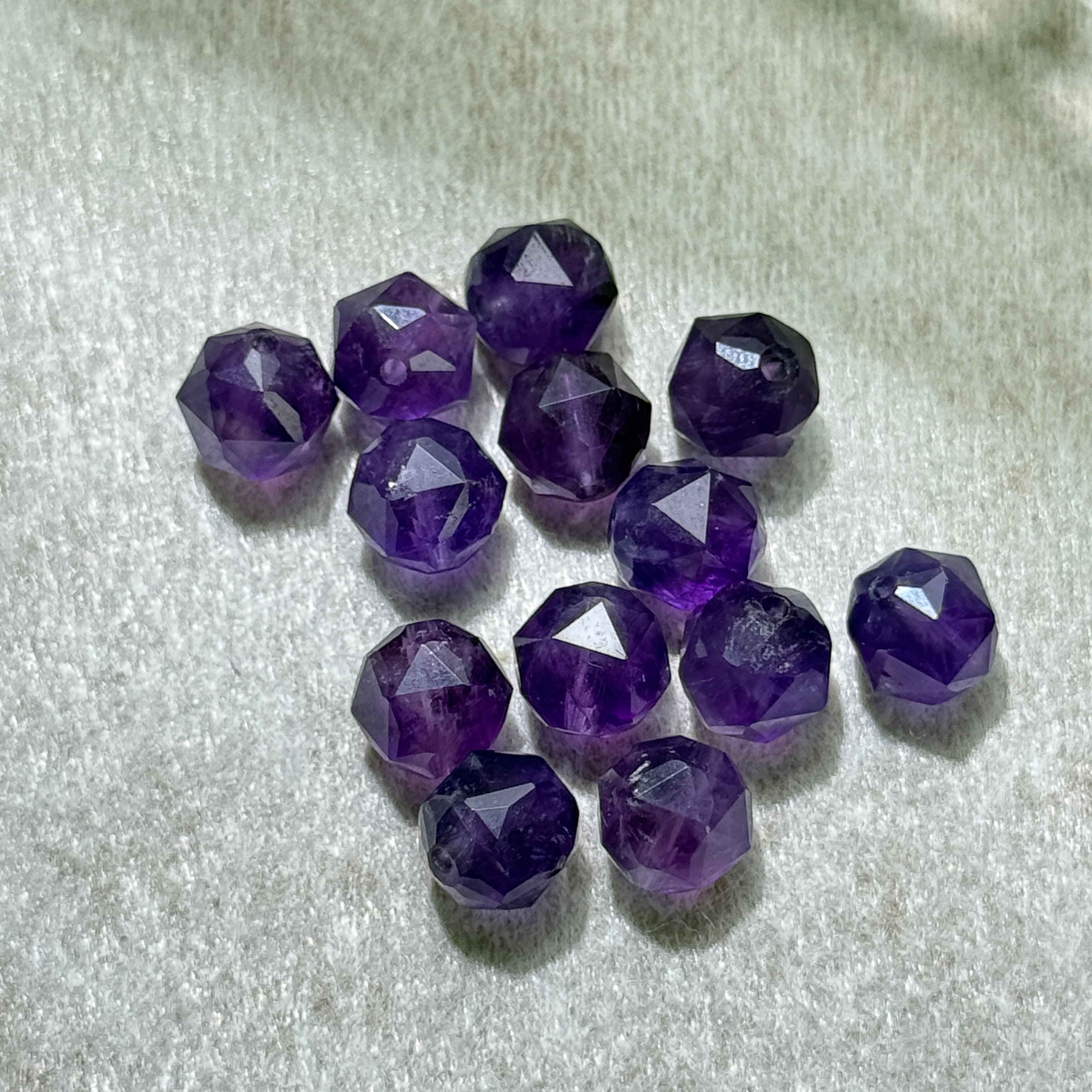 紫水晶 鑽切