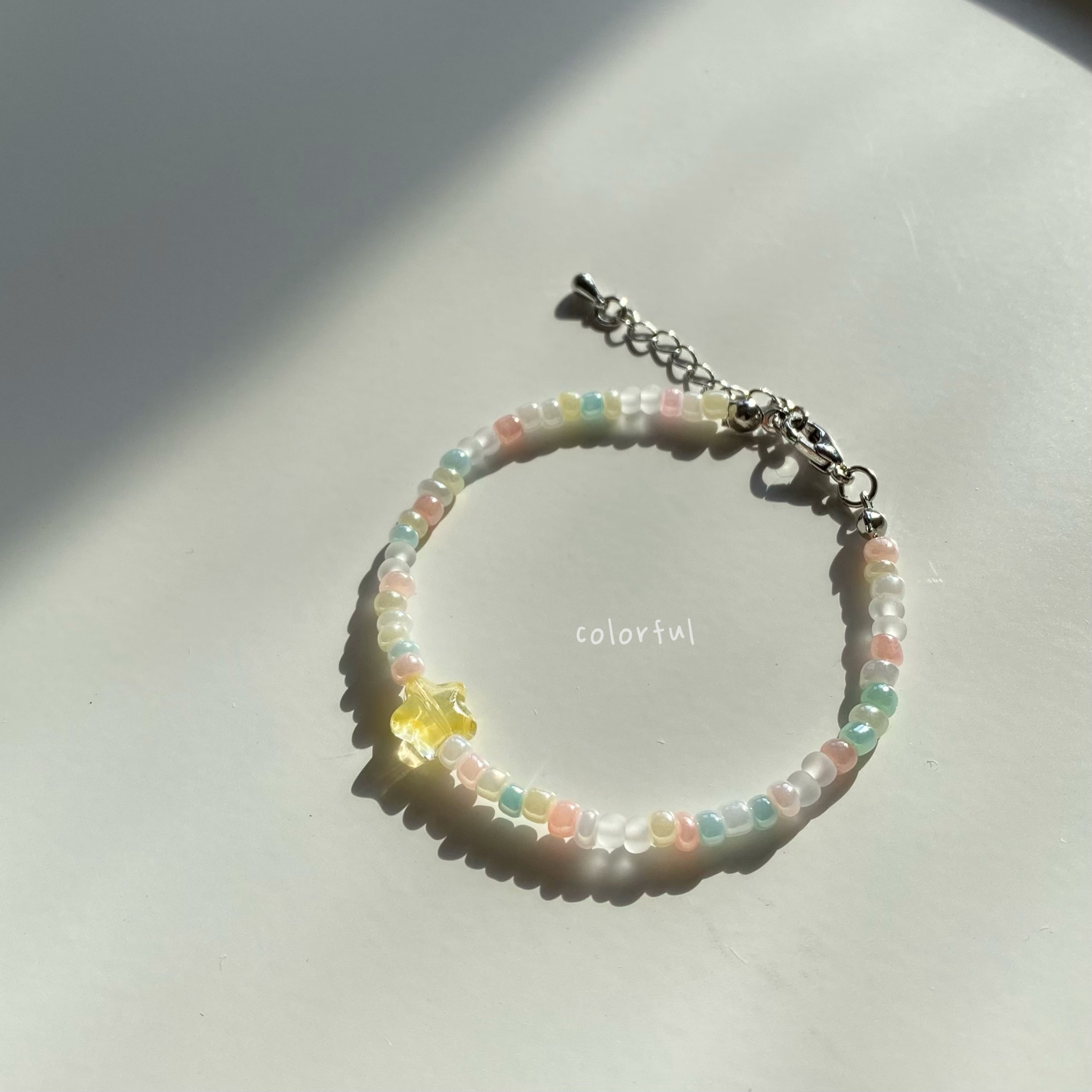 串珠手鍊 戒指 串珠耳環 奶油色系 ｜ 星星糖💫
