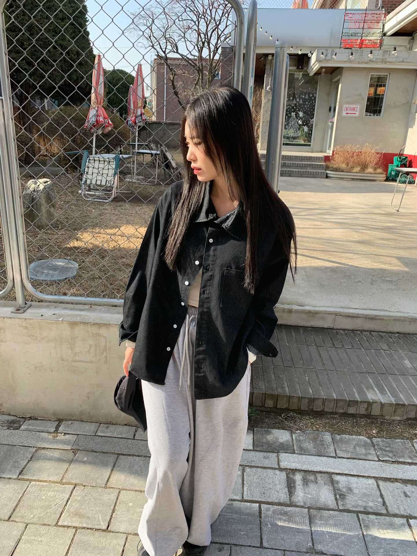 🏷ʏᴜɴᴀ’s ·正韓代購🇰🇷日常藍調💙純棉單寧牛仔長袖襯衫