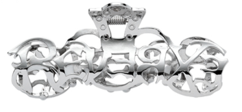 雕花造型鯊魚夾