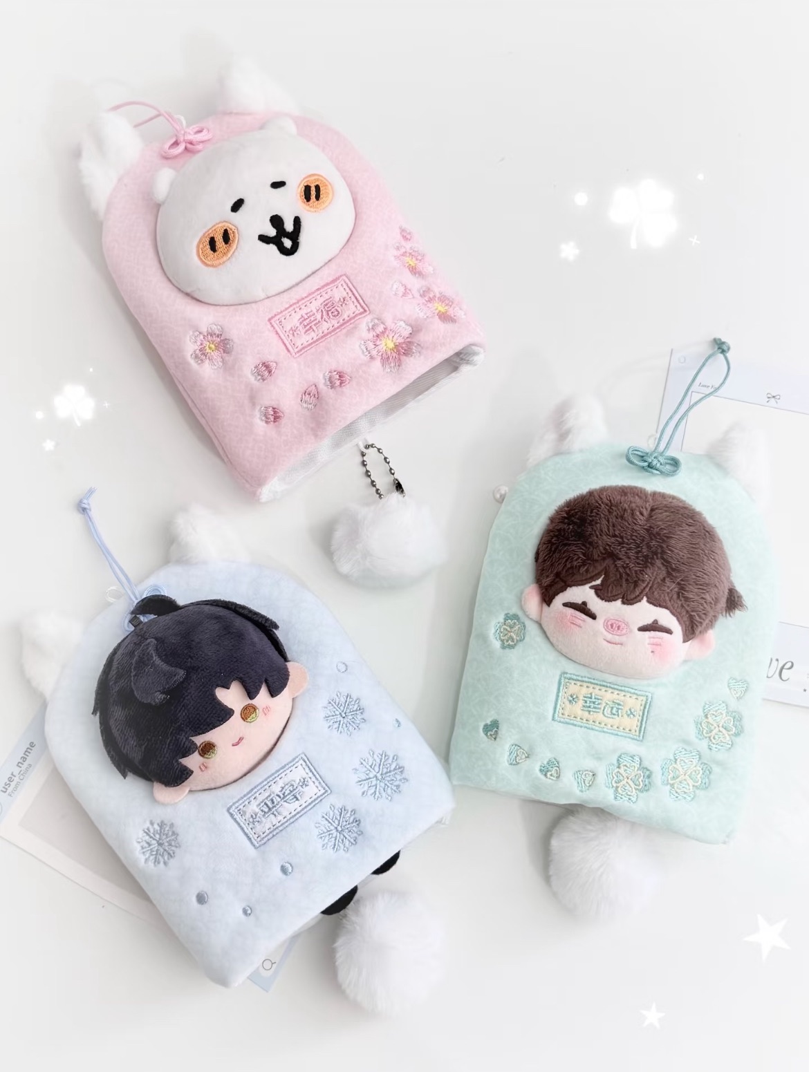 【預售】【3月出貨】幸運降臨刺繡心願御守娃衣10cm