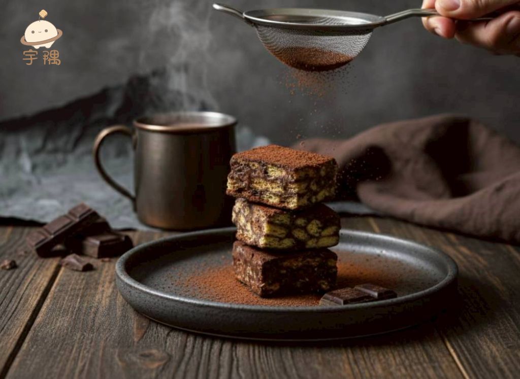 【 醇厚可可 雪Q餅 】