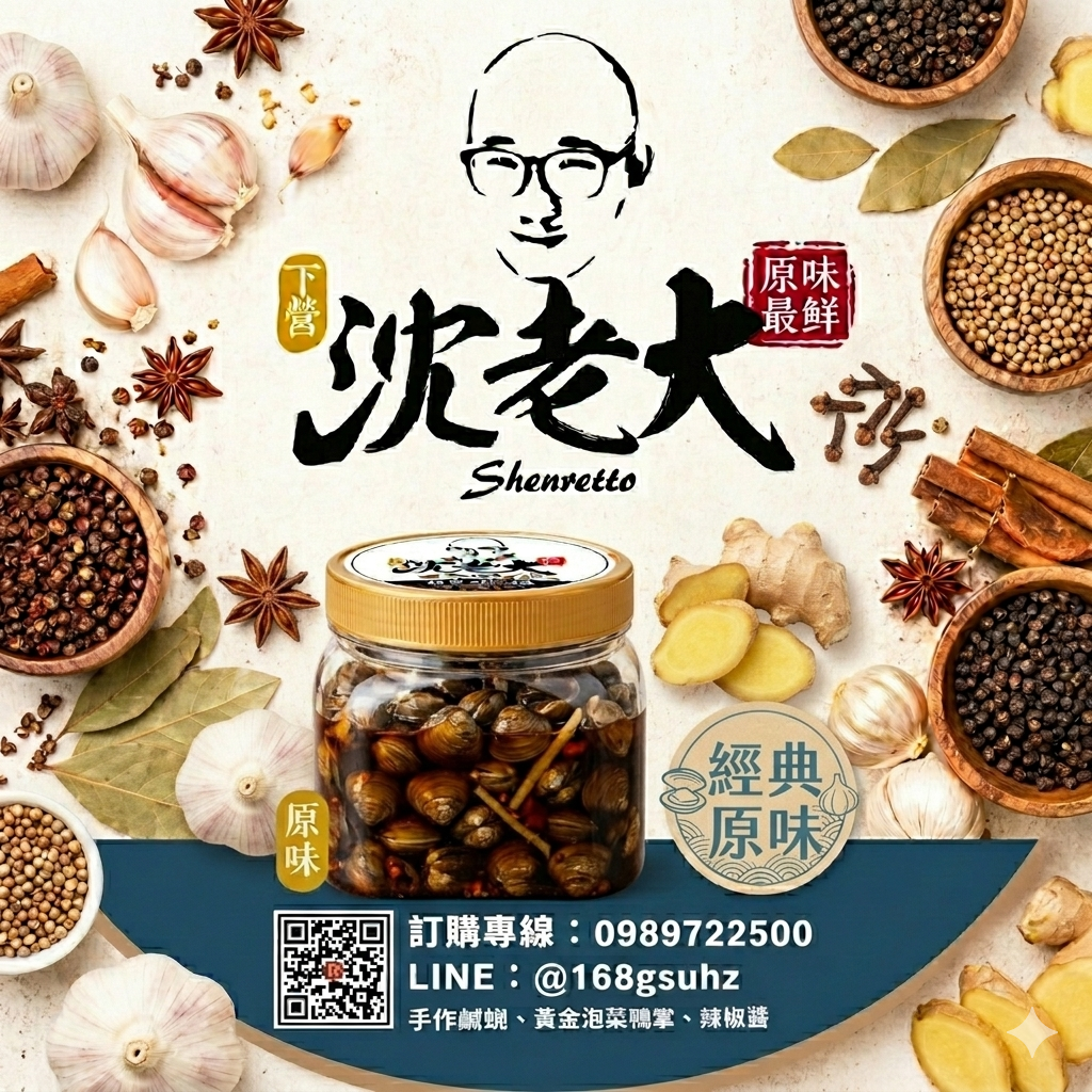 原味薄鹽鹹蜆仔