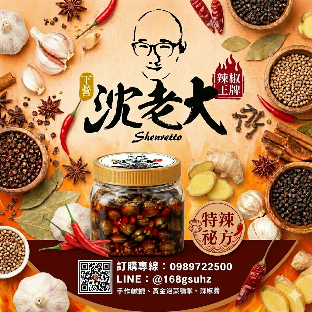 辣味薄鹽鹹蜆仔