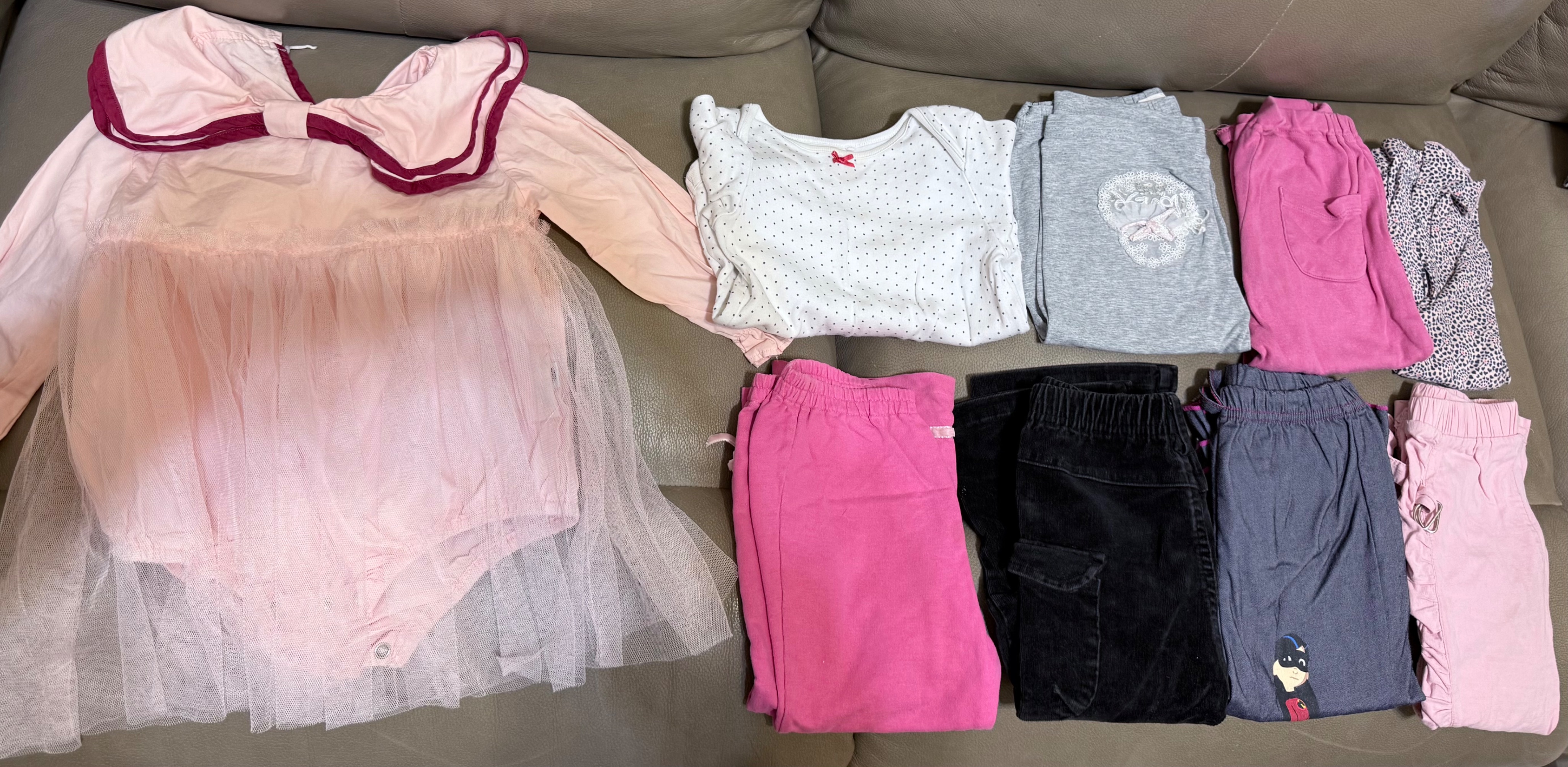 女寶1.5-3歲粗穿上衣/褲子/睡袍福袋