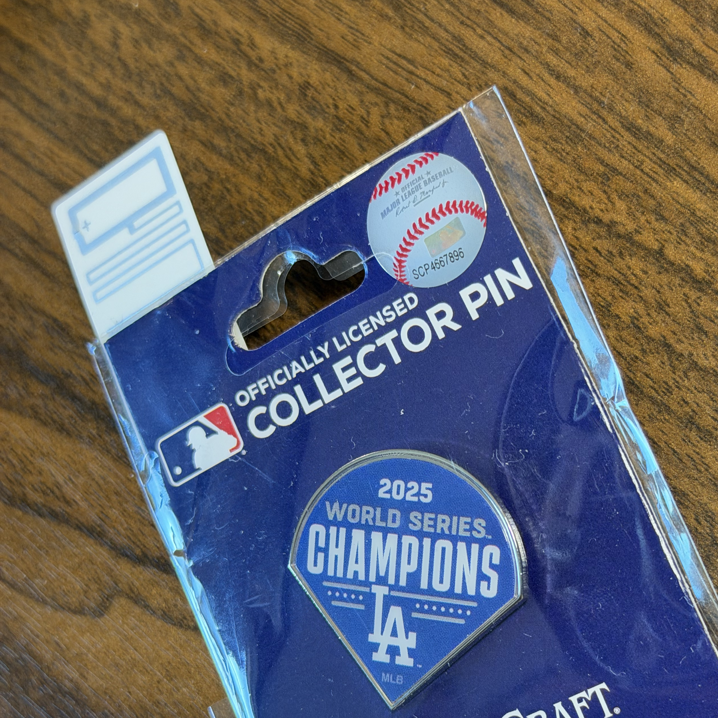Dodgers Champion Series pin