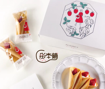 【AUDREY草莓奶油花束餅乾禮盒】原味/草莓巧克力｜貓舌餅乾 手工甜點 送禮推薦
