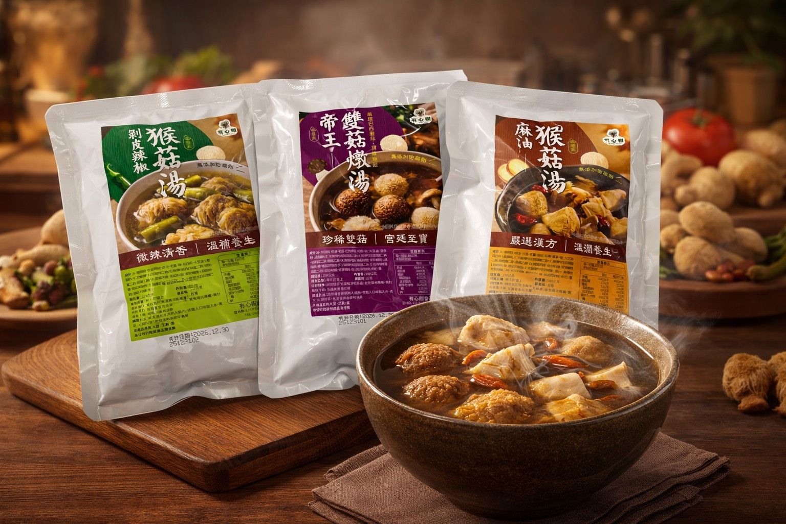 猴菇湯三入綜合組