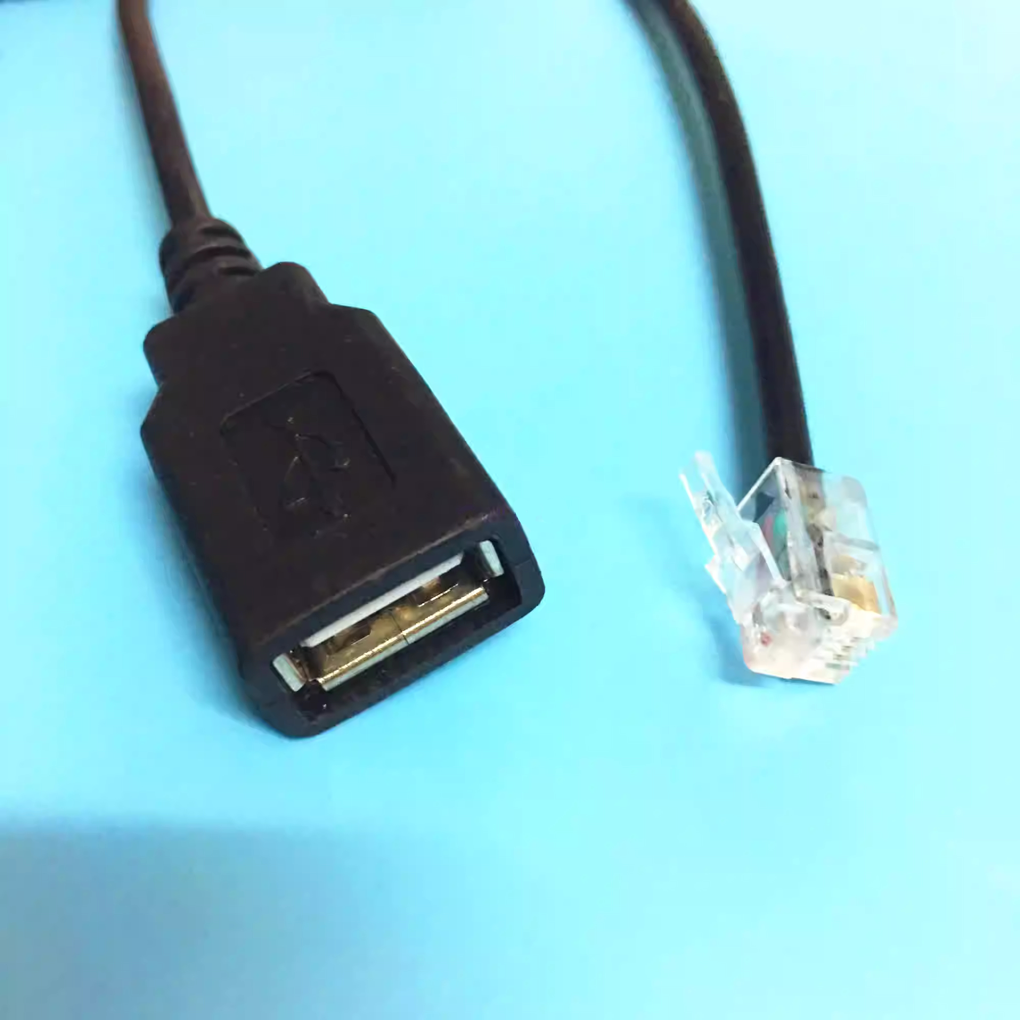 USB母轉4P4C（RJ9） 水晶頭公  音頻轉換線