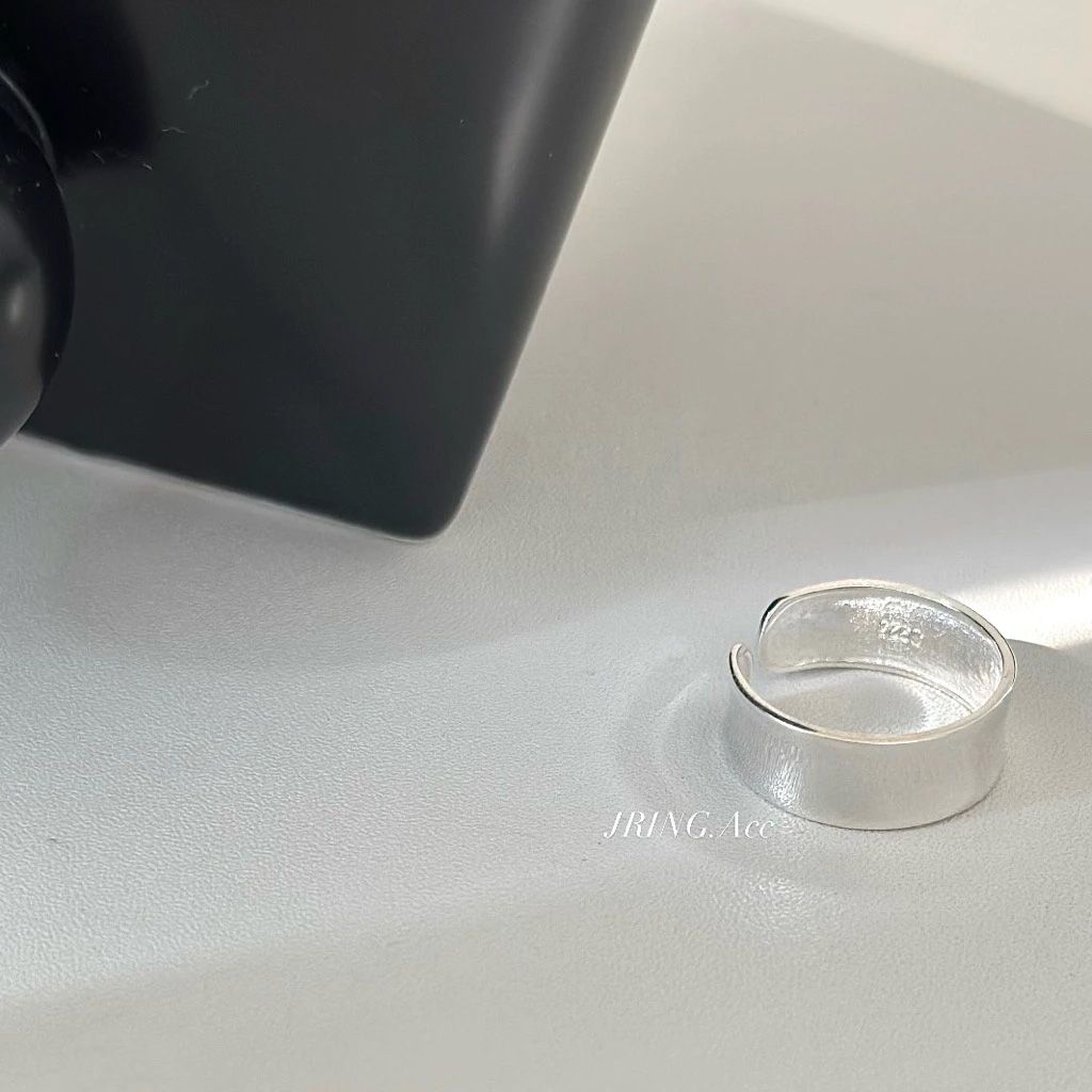 JRING ▪︎ 韓國簡約寬版素圈純銀戒