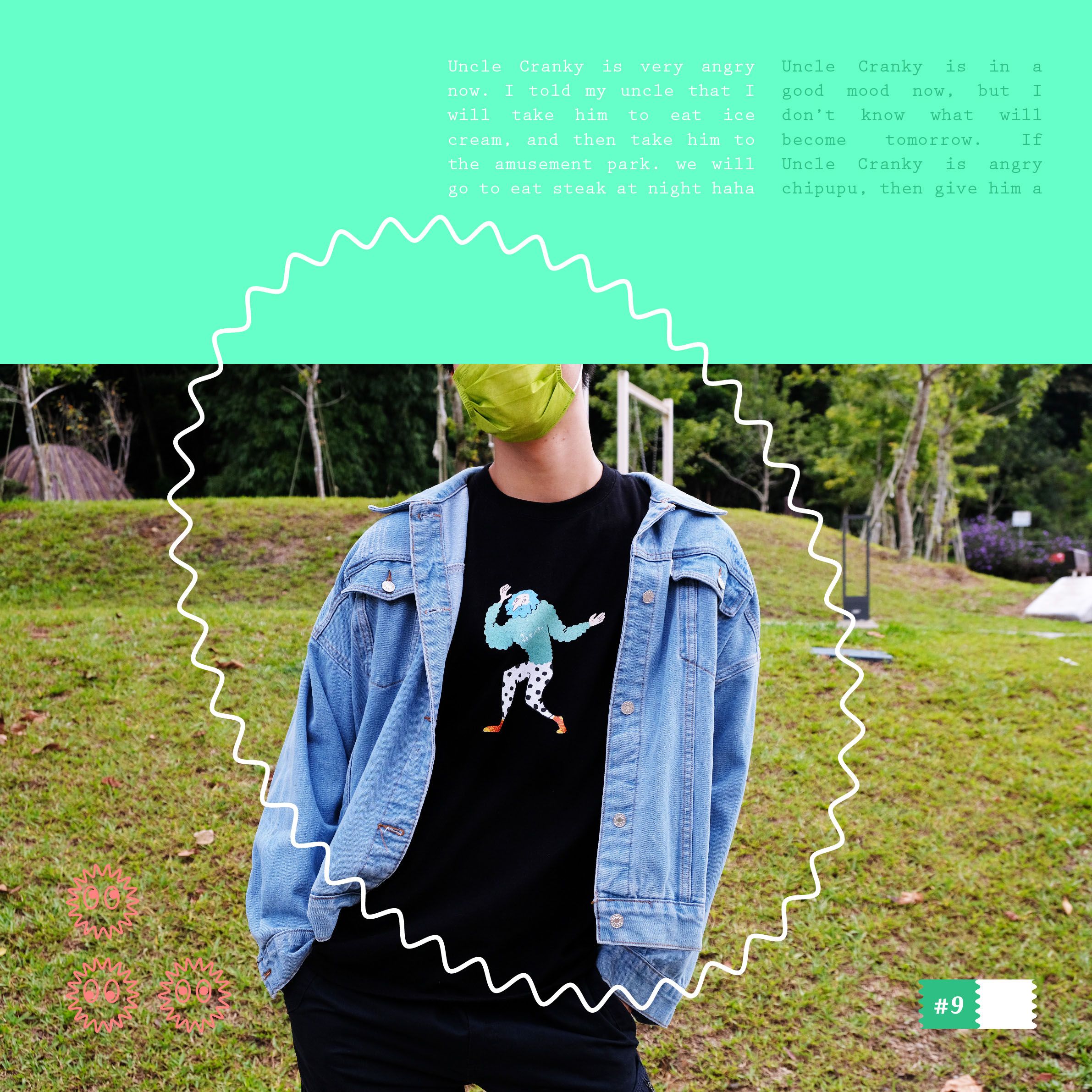 E快克叔叔說別煩我✸時薪一加侖鮮奶插畫T-shirt