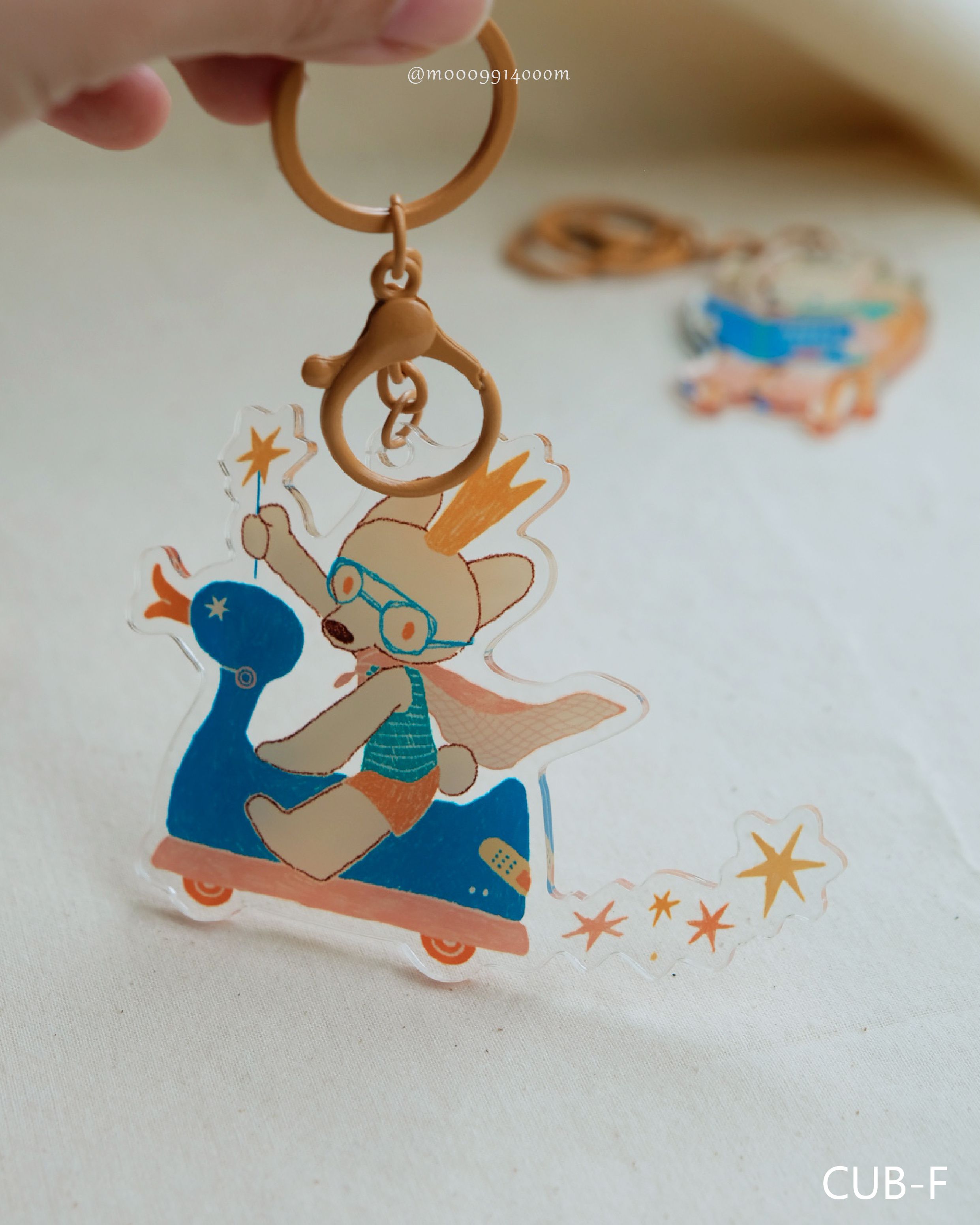夢想系列✸崽崽雙層壓克力鑰匙圈