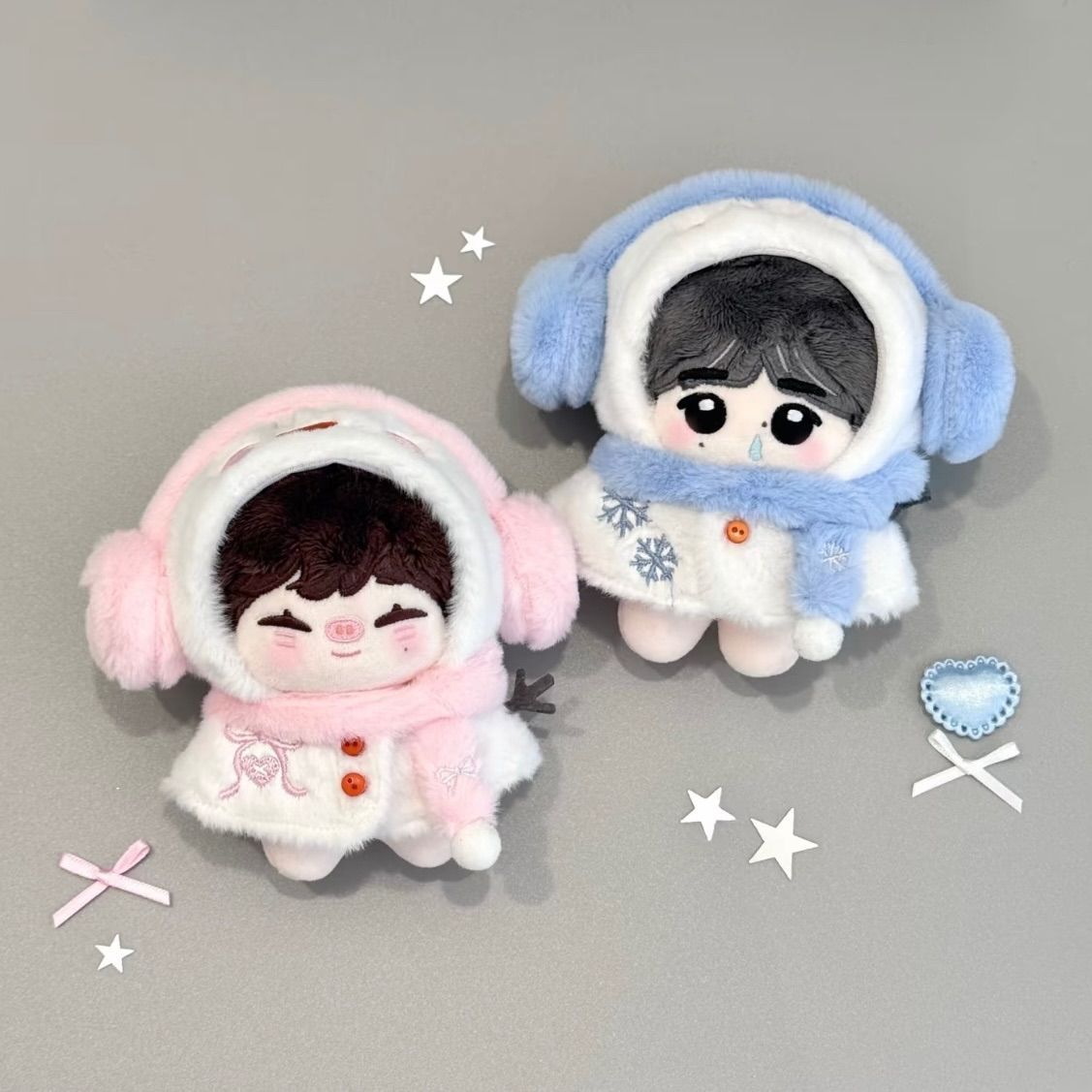 【現貨】原創❄️冬日雪人斗篷⛄️10cm