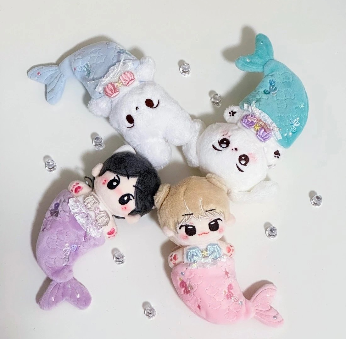 【現貨】瞌睡小狗原創 美人魚尾娃衣10cm