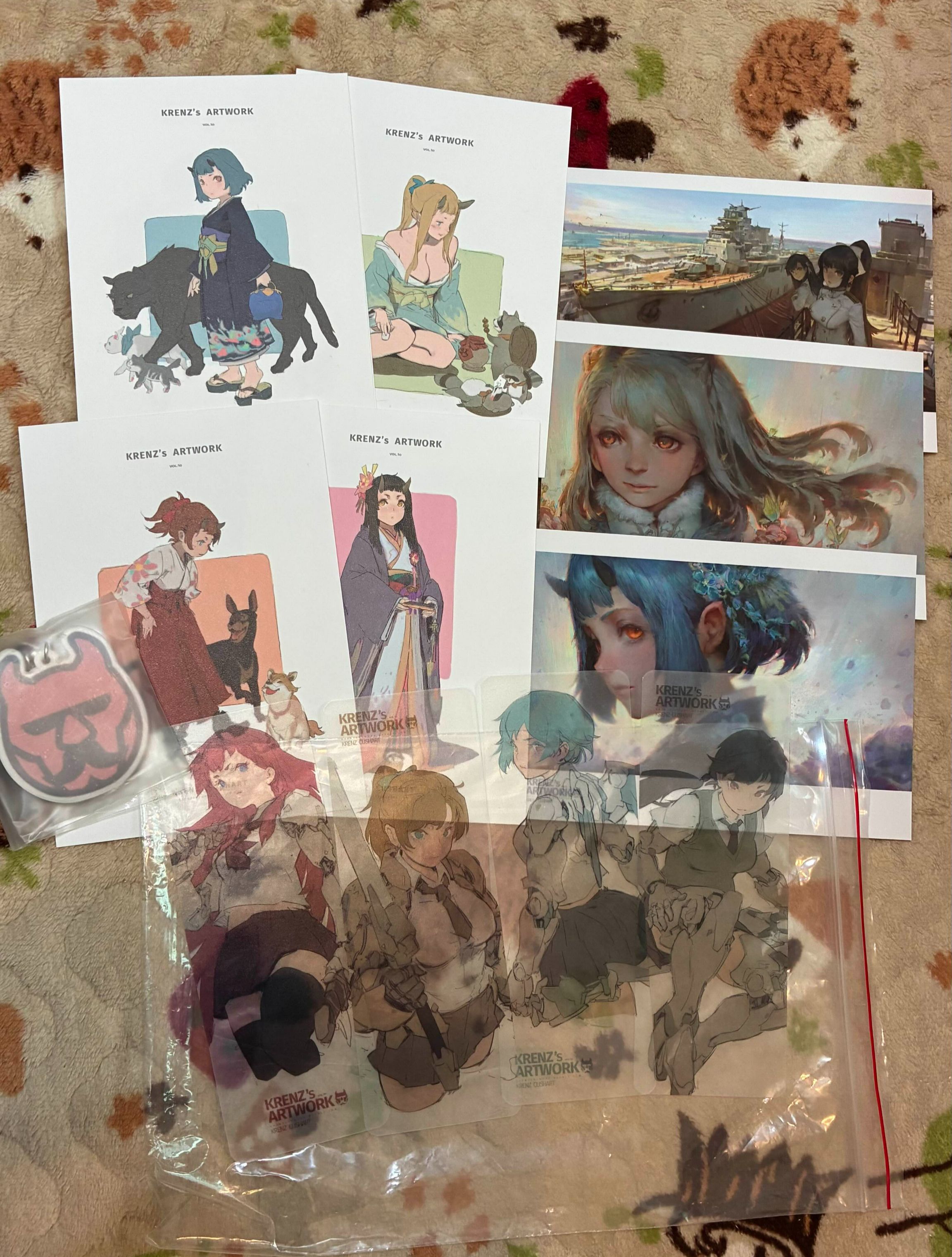 漂亮明信片小卡_Krenz_海島千本_趨光性植物_原創_彩虹EN