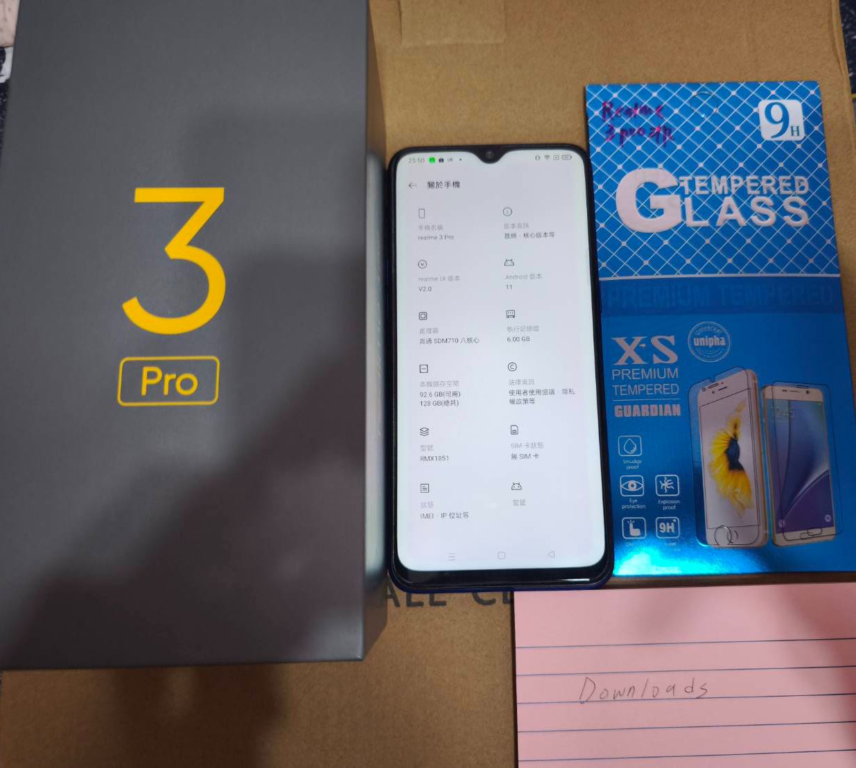 realme 3 pro 6g/128g 藍