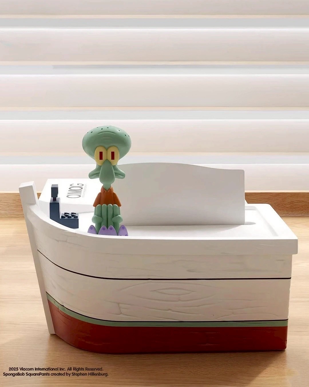 《比奇堡預購》蟹堡王章魚哥收銀船造型衛生紙盒