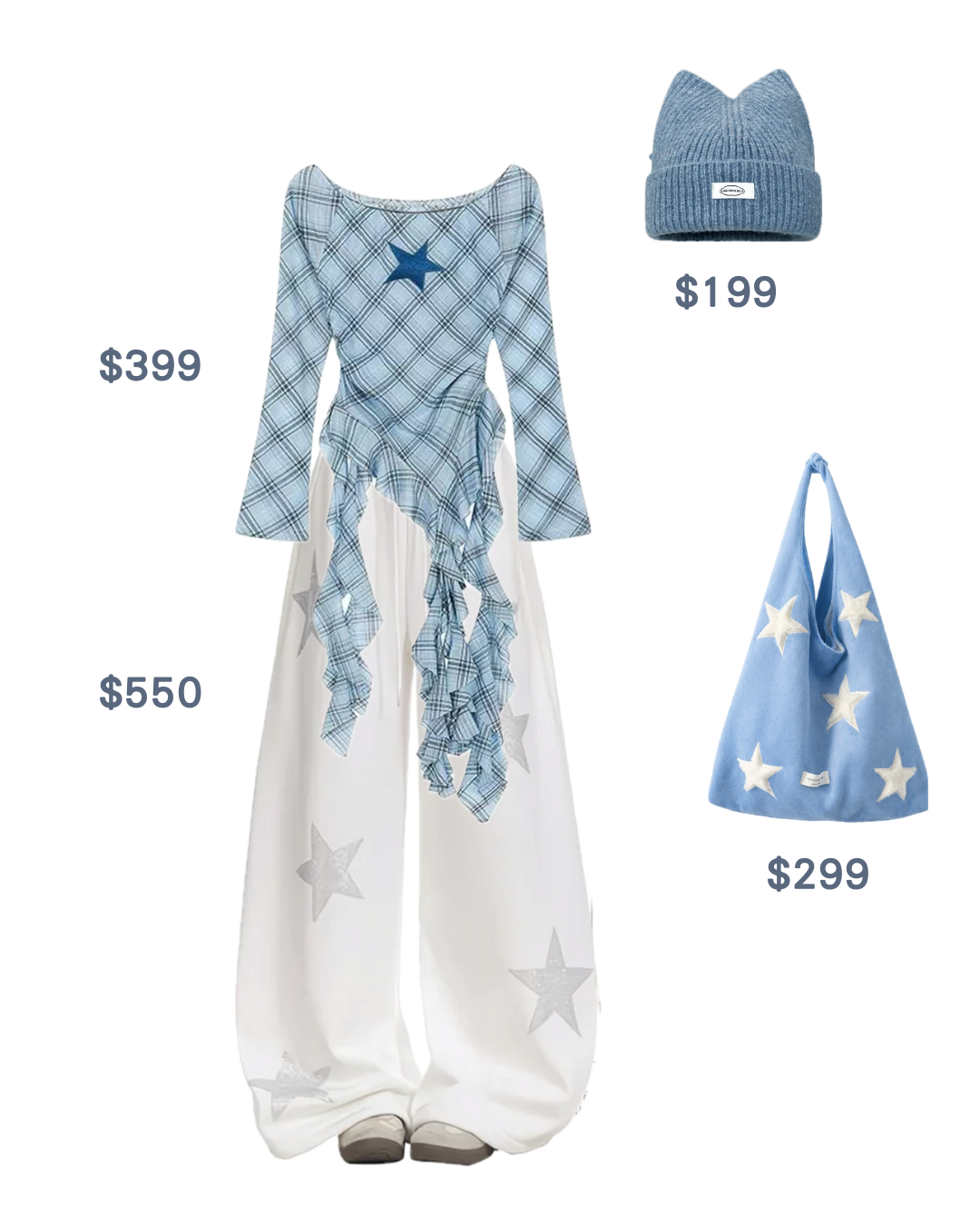 ＜Sumi-3＞元氣藍色少女套裝