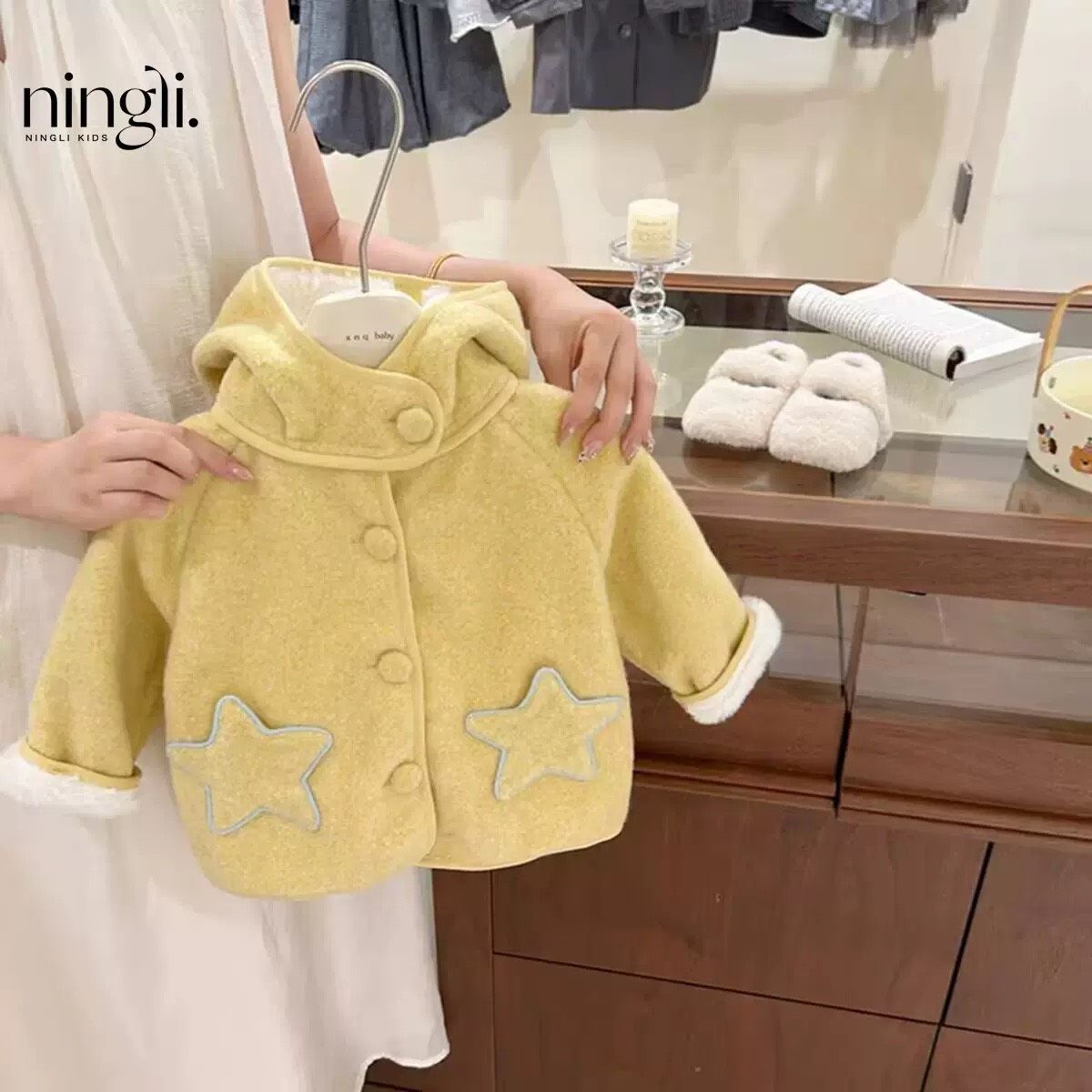 N15星星人厚款外套（不含圍巾）
