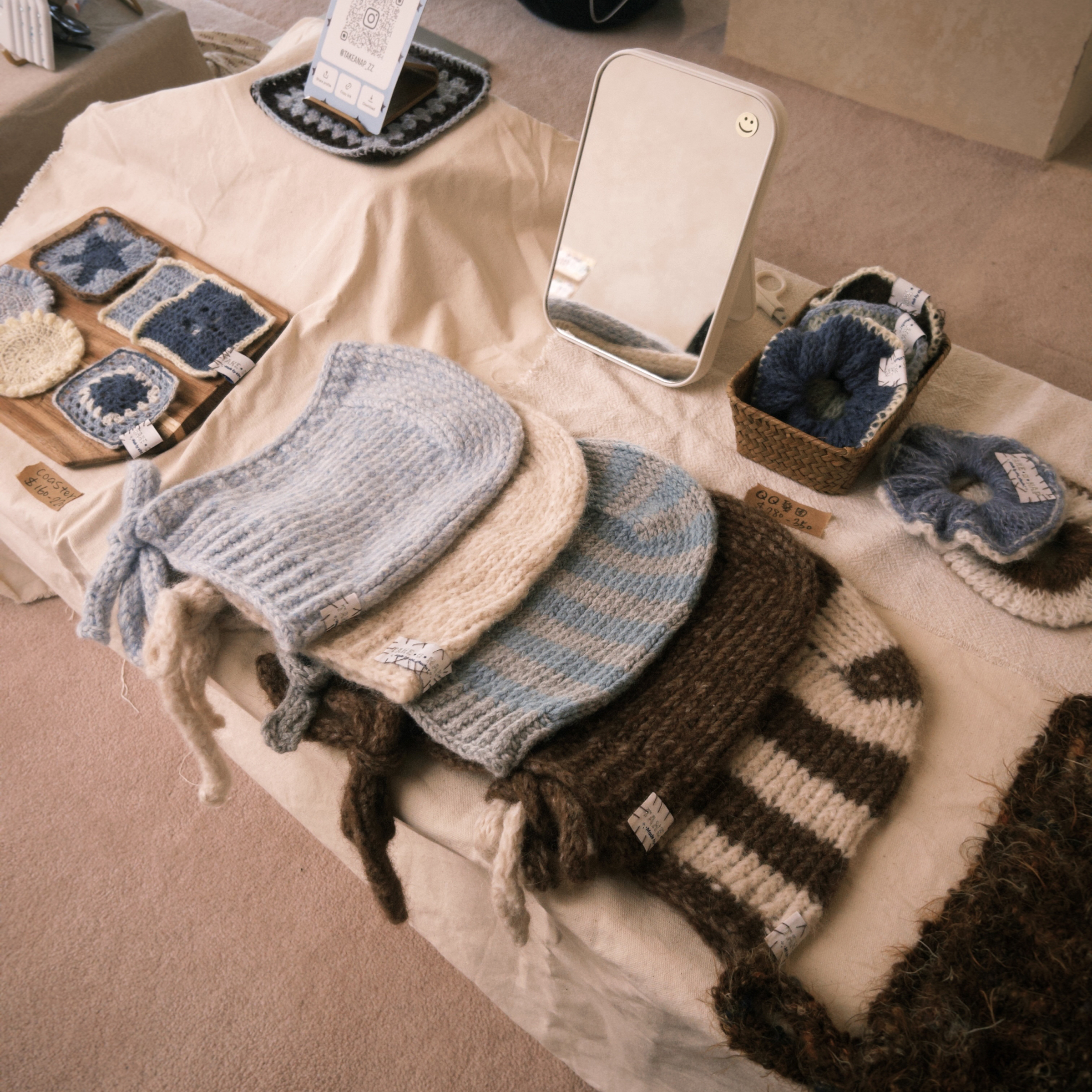 ★winter collection★基本款ㄉ綁帶帽