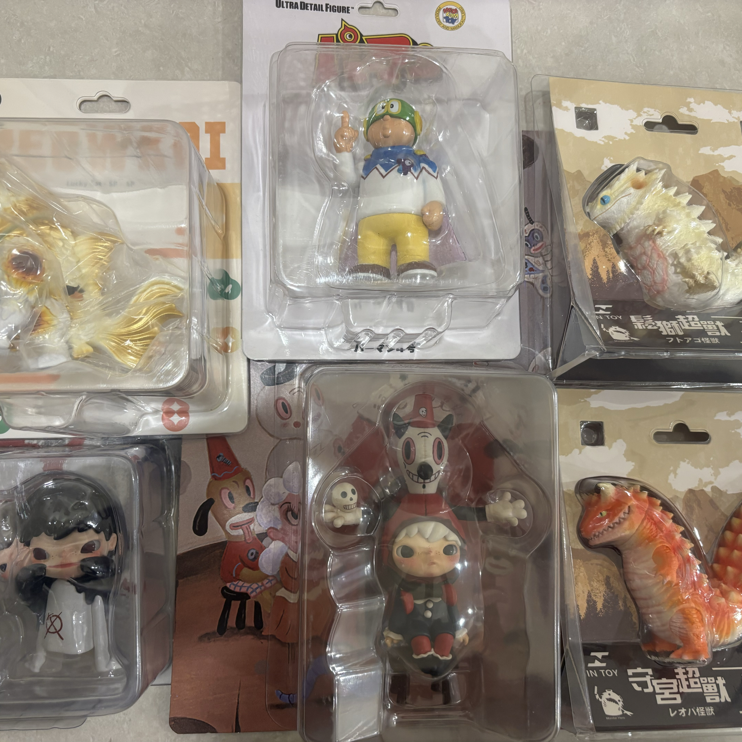 吊卡 蠑螈超獸 迷你超獸 小野 招財貓錦獸