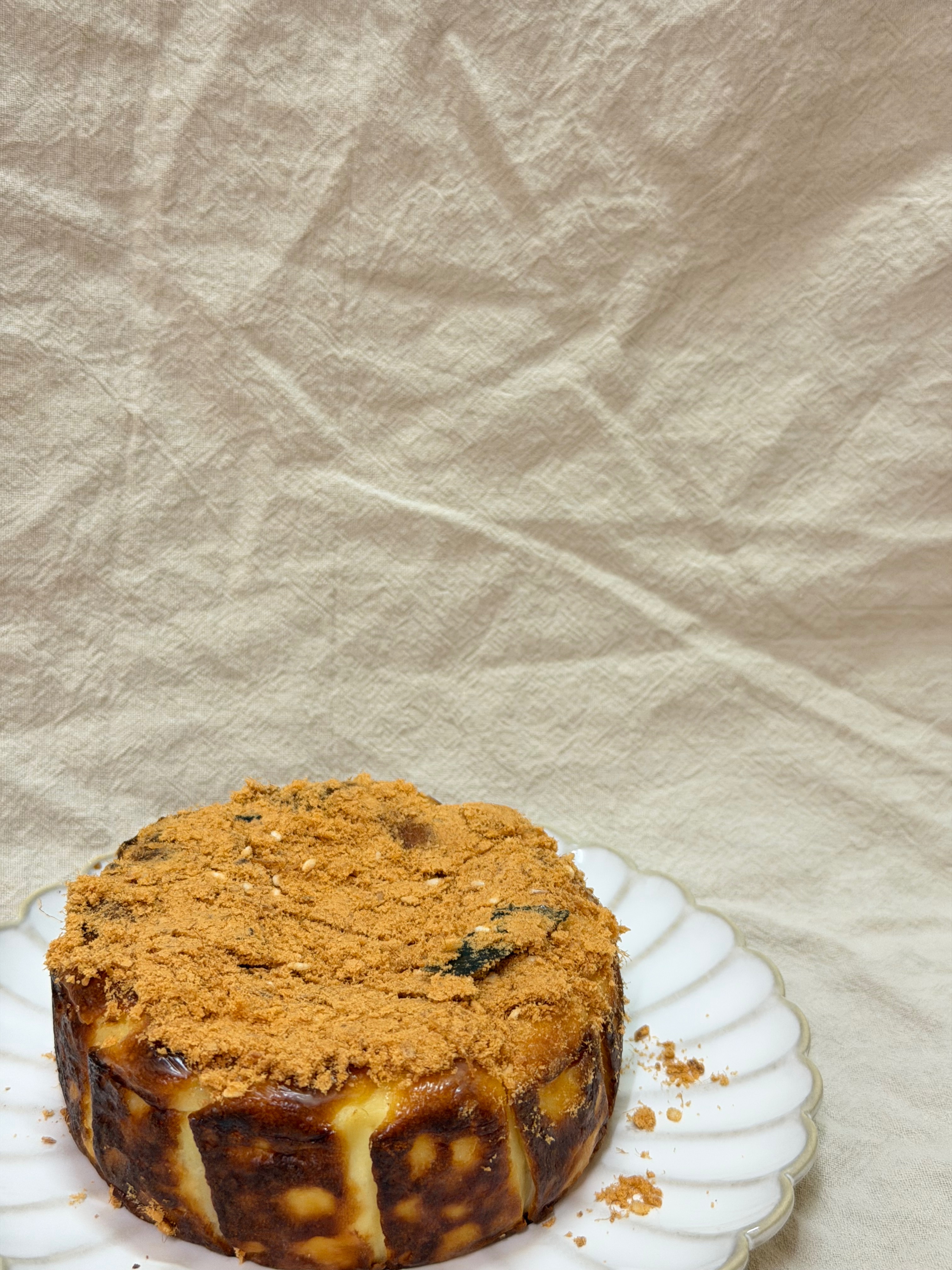 鹹蛋黃麻糬巴斯克（4寸）
