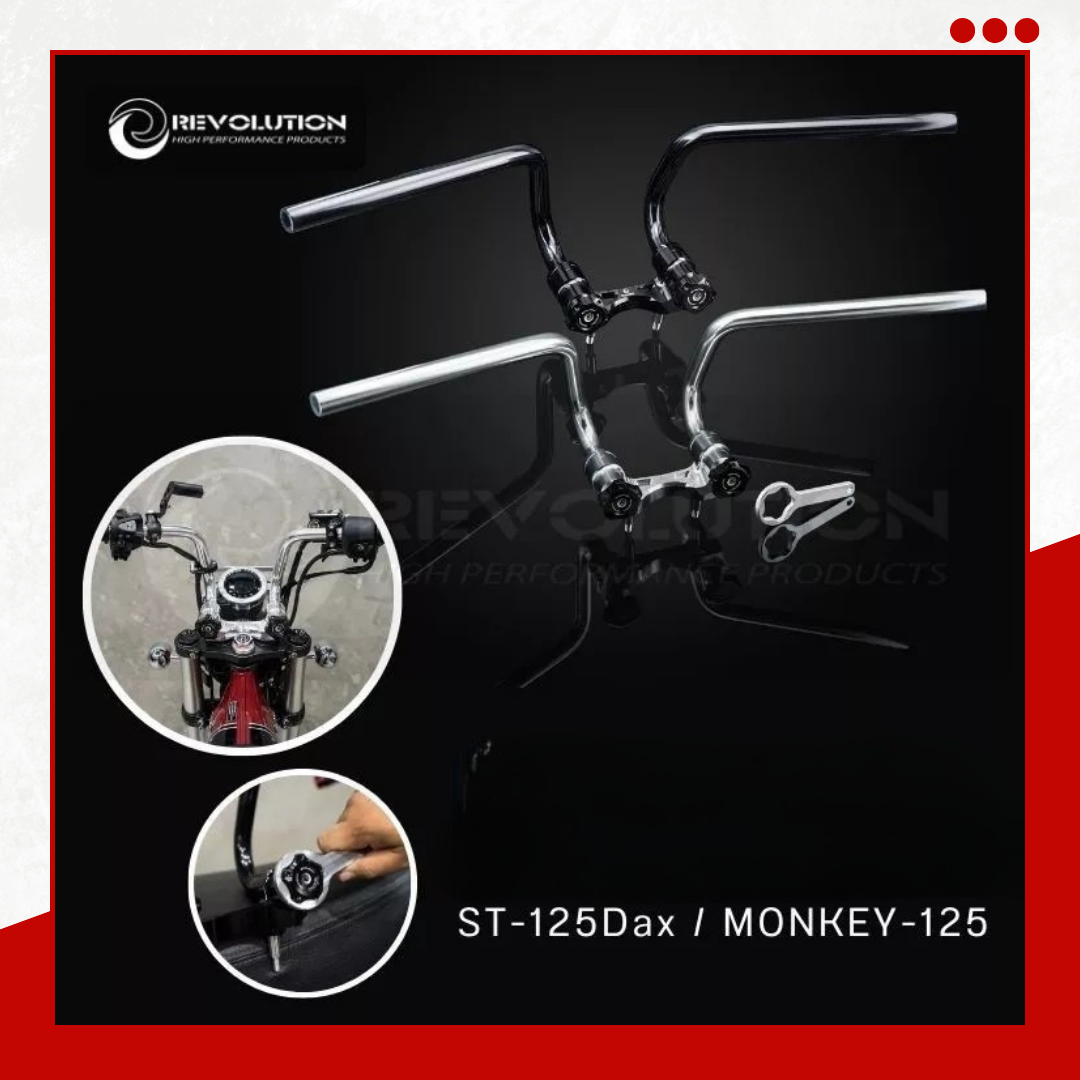 【預購】可折式手把 附扳手 [REVOLUTION] HONDA Monkey125 4-5檔/ST125 DAX