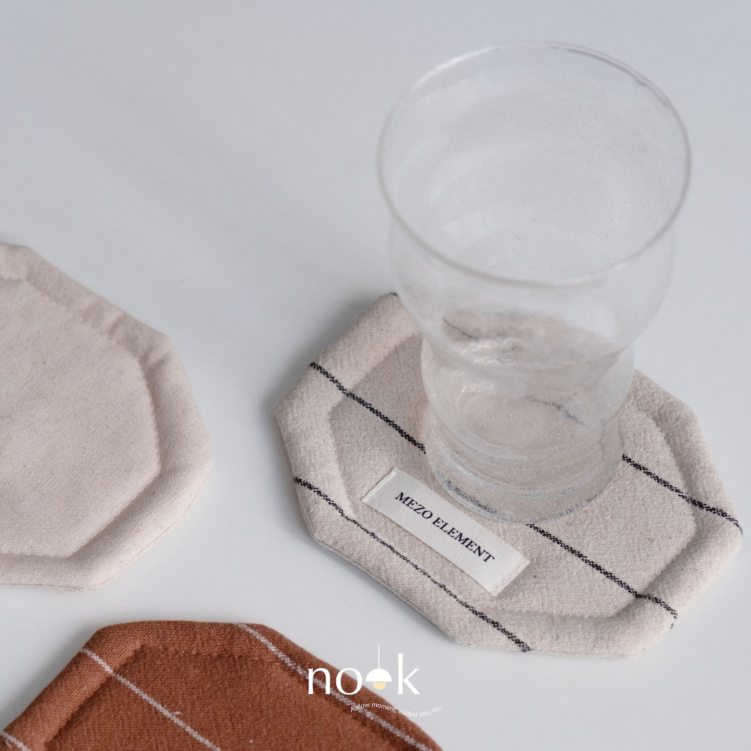 （現貨）復古棉麻防燙杯墊