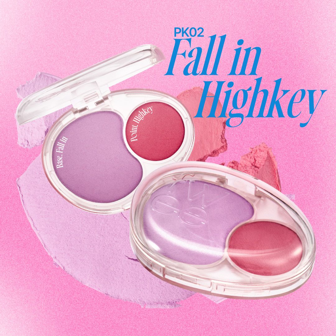 fwee 雙色棉花糖腮紅膏/ PK02 FALL IN HIGHKEY