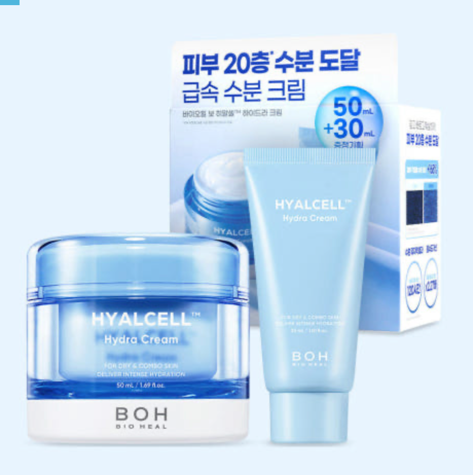韓國 Bioheal BOH 透明質酸保濕霜（50ml + 30ml）