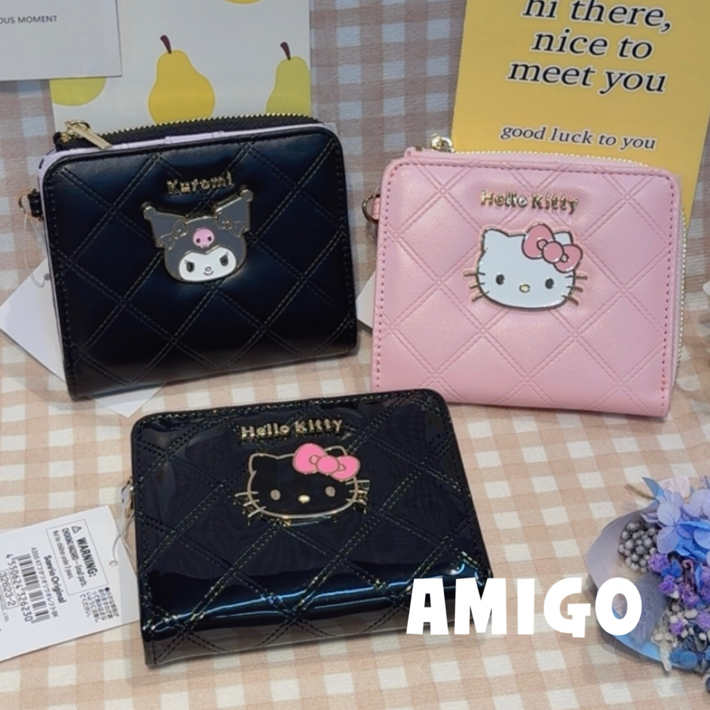 日本 三麗鷗 kitty 酷洛米 短夾