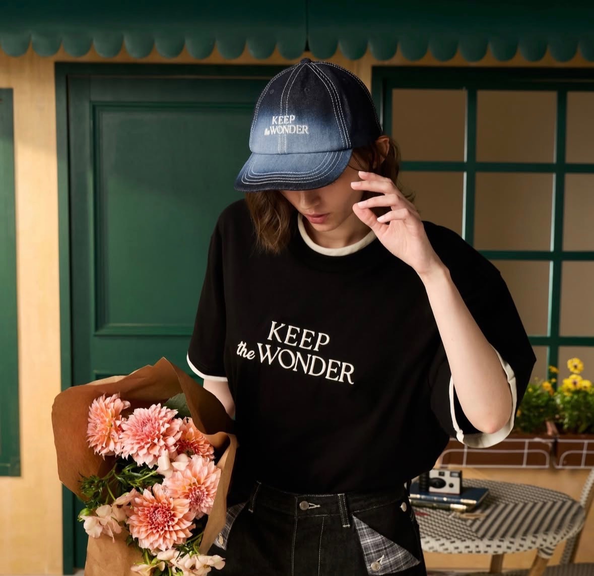 S號 Keep The Wonder Layered Tee Midnight