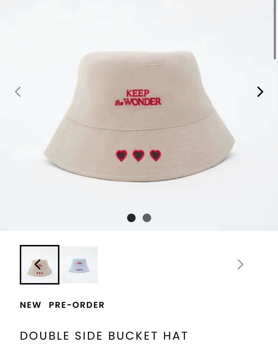 Double slide Hat 雙面帽