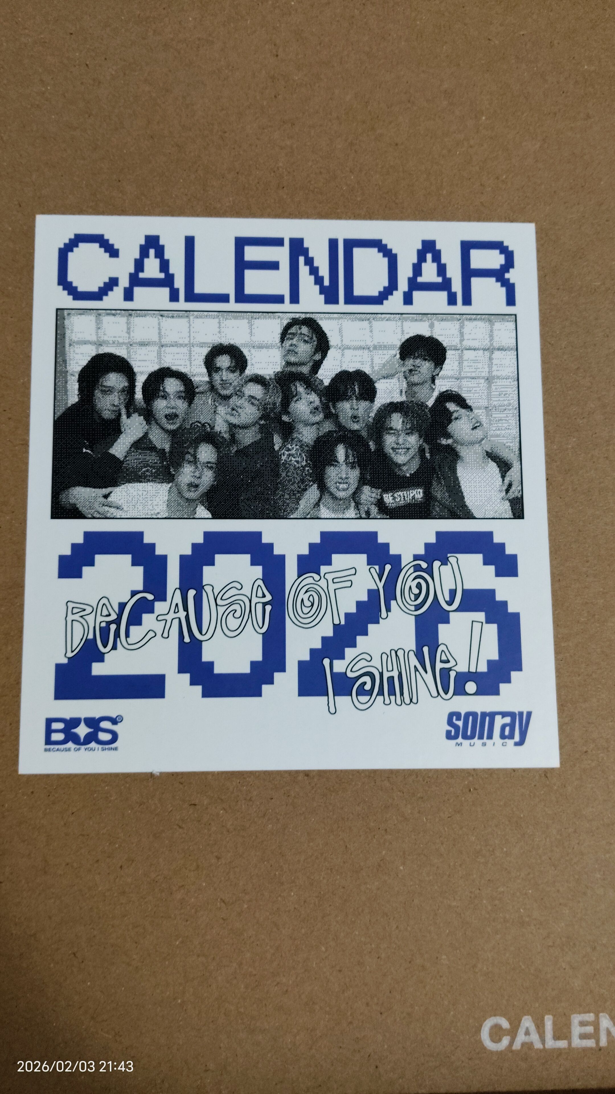 BUS 2026年 CALENDAR+貼紙（不含小卡）