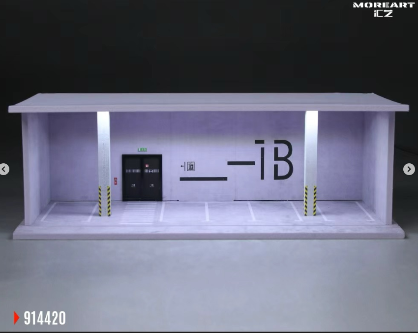 7/17 B1B地下停車場場景 燈光版