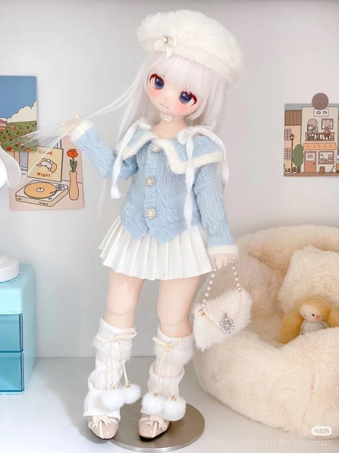 奧菲利亞的商店 絨冬戀人 藍白 六分 娃衣