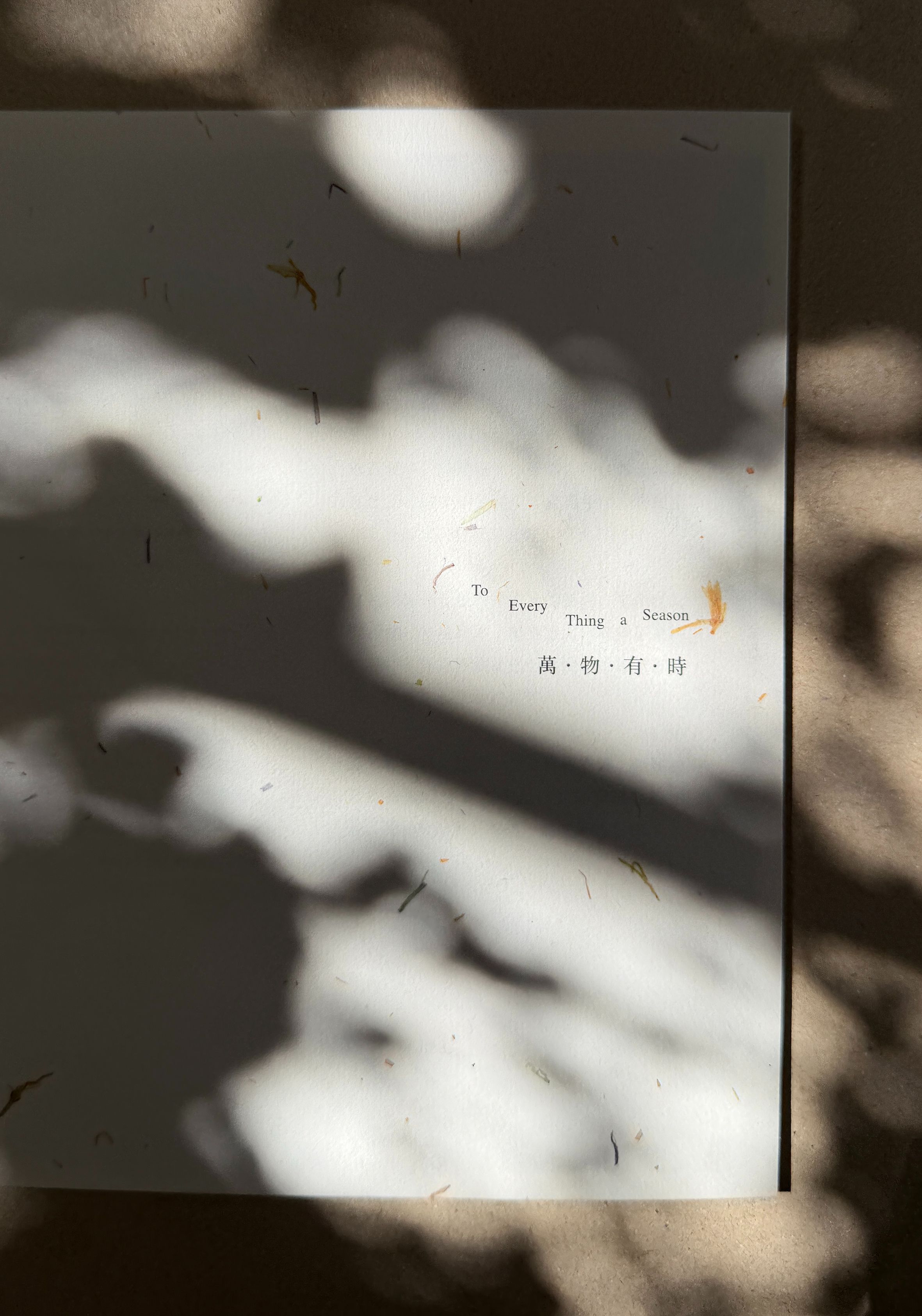 《 萬物有時 To Every Thing a Season 》影像書