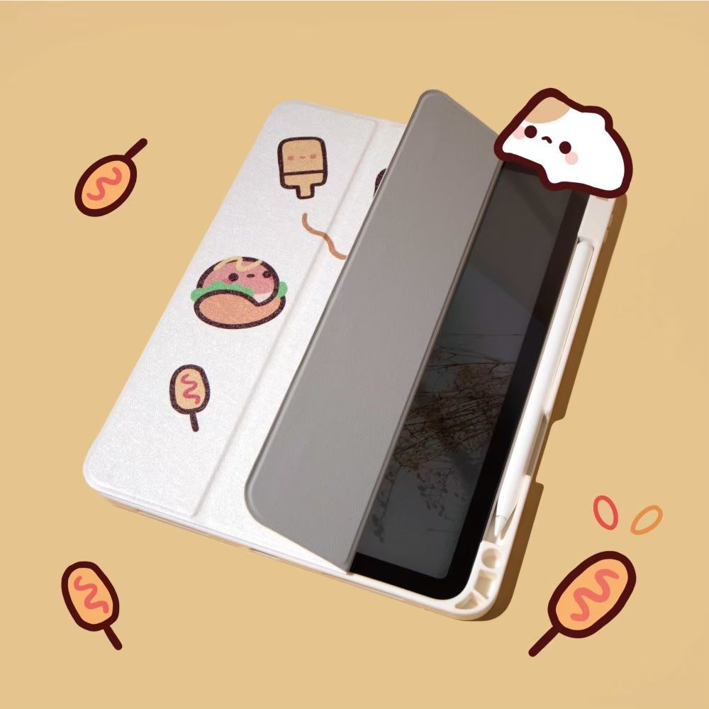 黏黏屋x Knocky iPad Air4/5/Pro11 平板保護殼（三折式/硬底軟邊/右側筆槽）