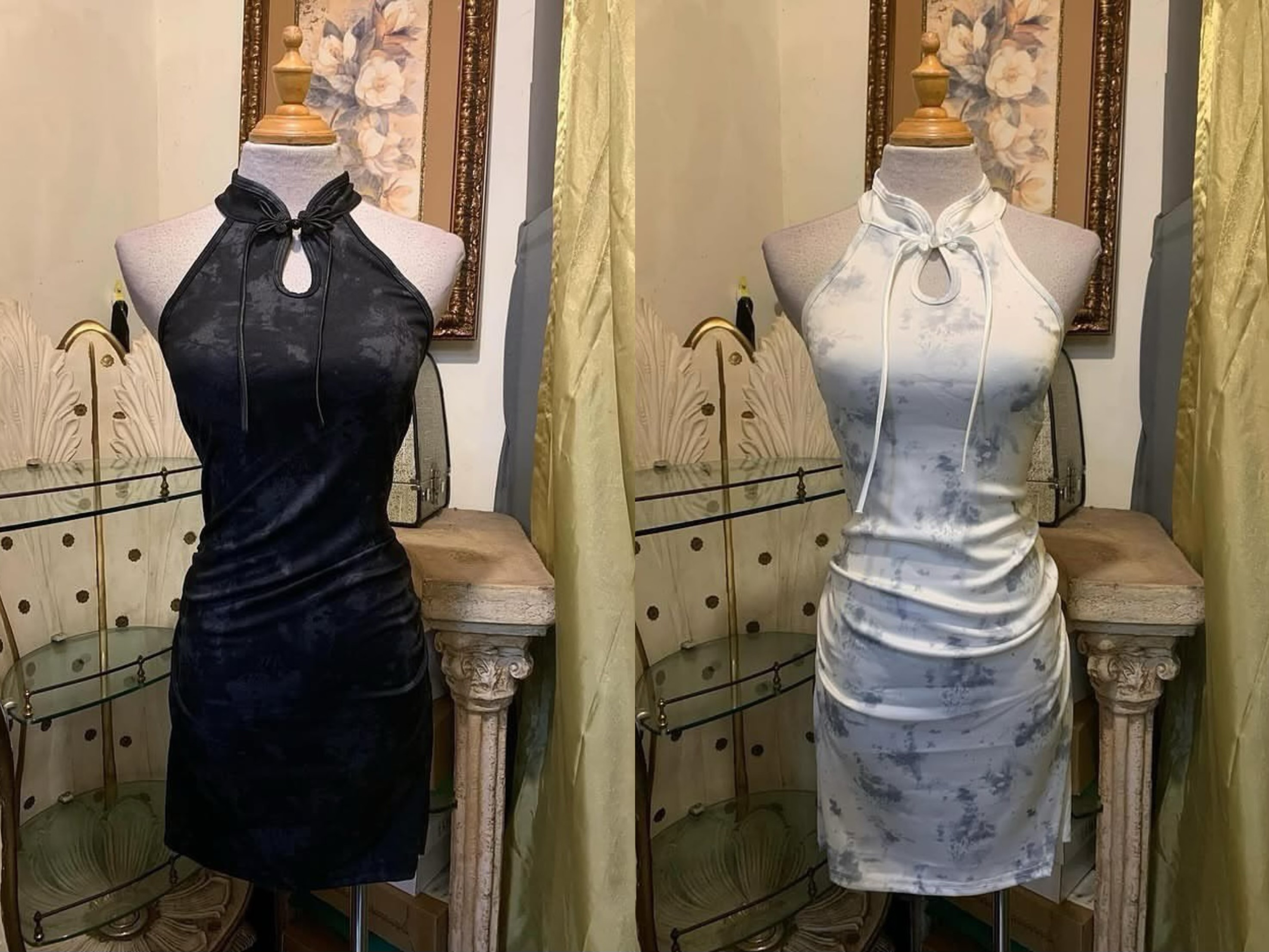 水墨暈染性感旗袍