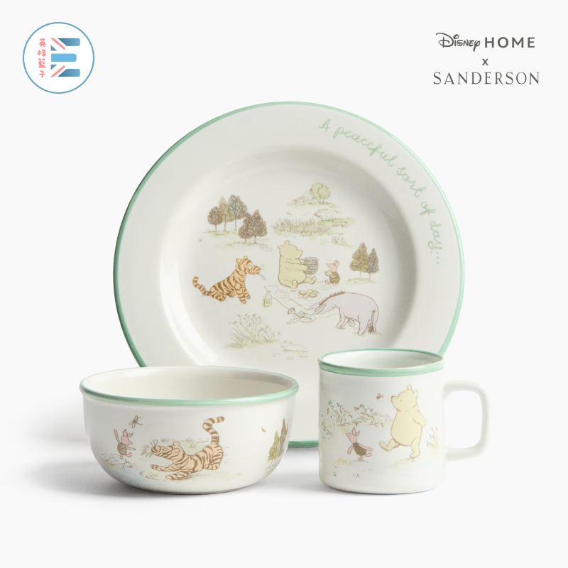 Disney Home x H＆M | 小熊維尼聯名：兒童三件套餐具