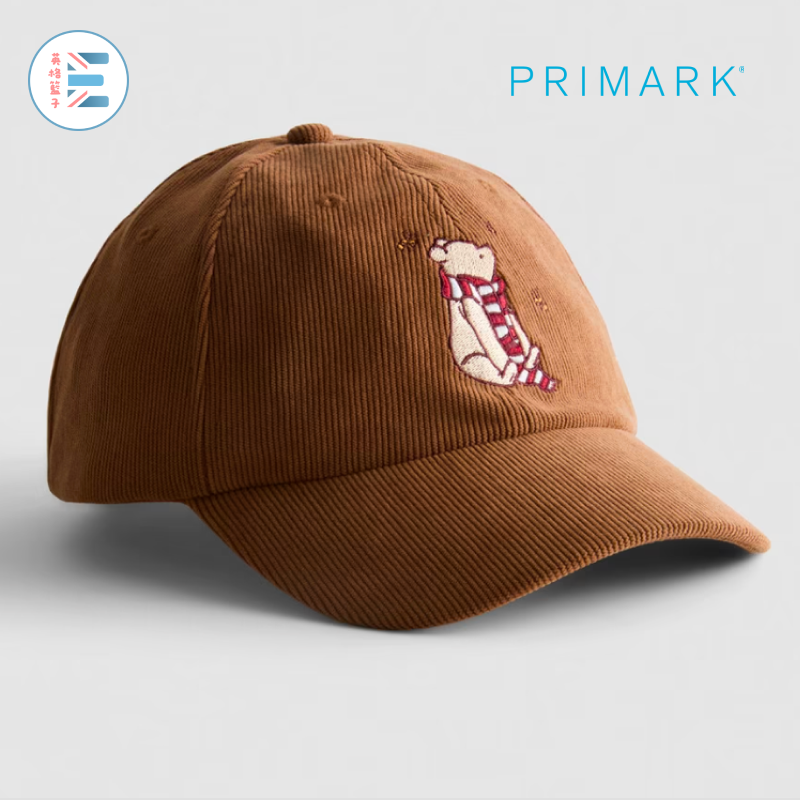 Primark | 迪士尼小熊維尼刺繡燈芯絨帽