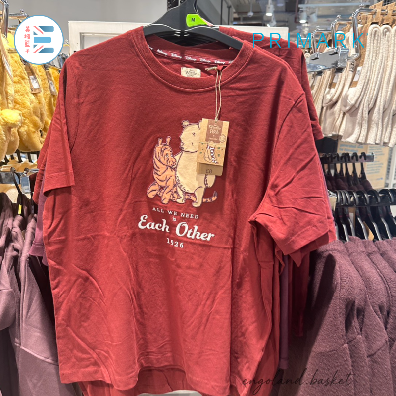 Primark | 小熊維尼：紅色短袖上衣