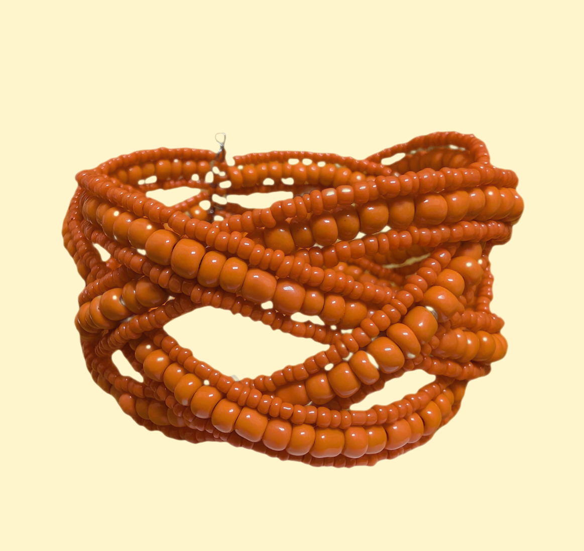 交叉串珠手鐲 ~ Criss cross Beaded Bangles