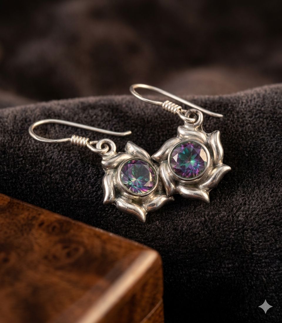 神秘黃玉耳環 ~ mystic topaz earrings