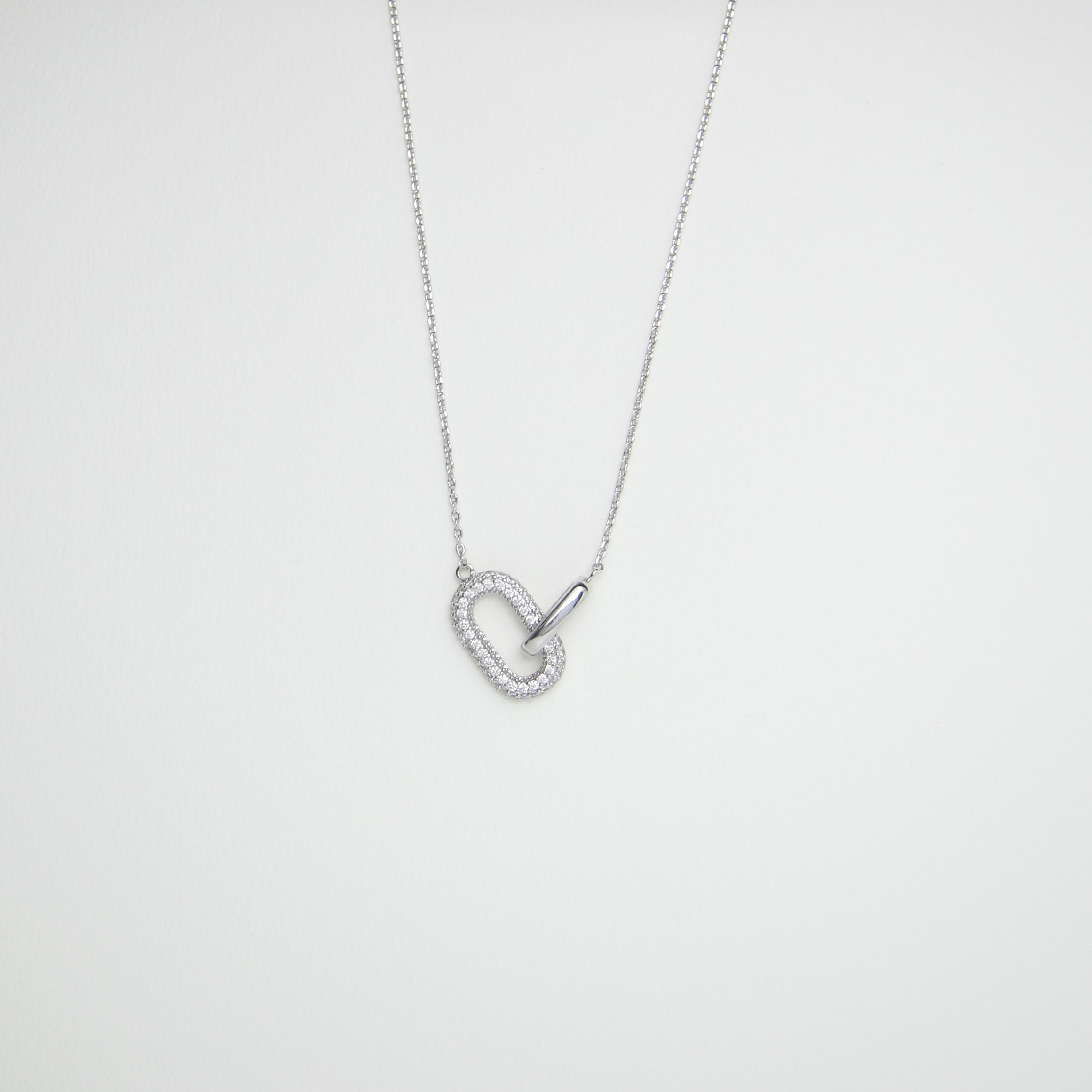 light｜永恆環扣鑲鑽項鍊