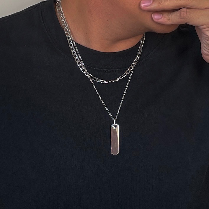 roots｜極簡雙層長形不鏽鋼項鍊