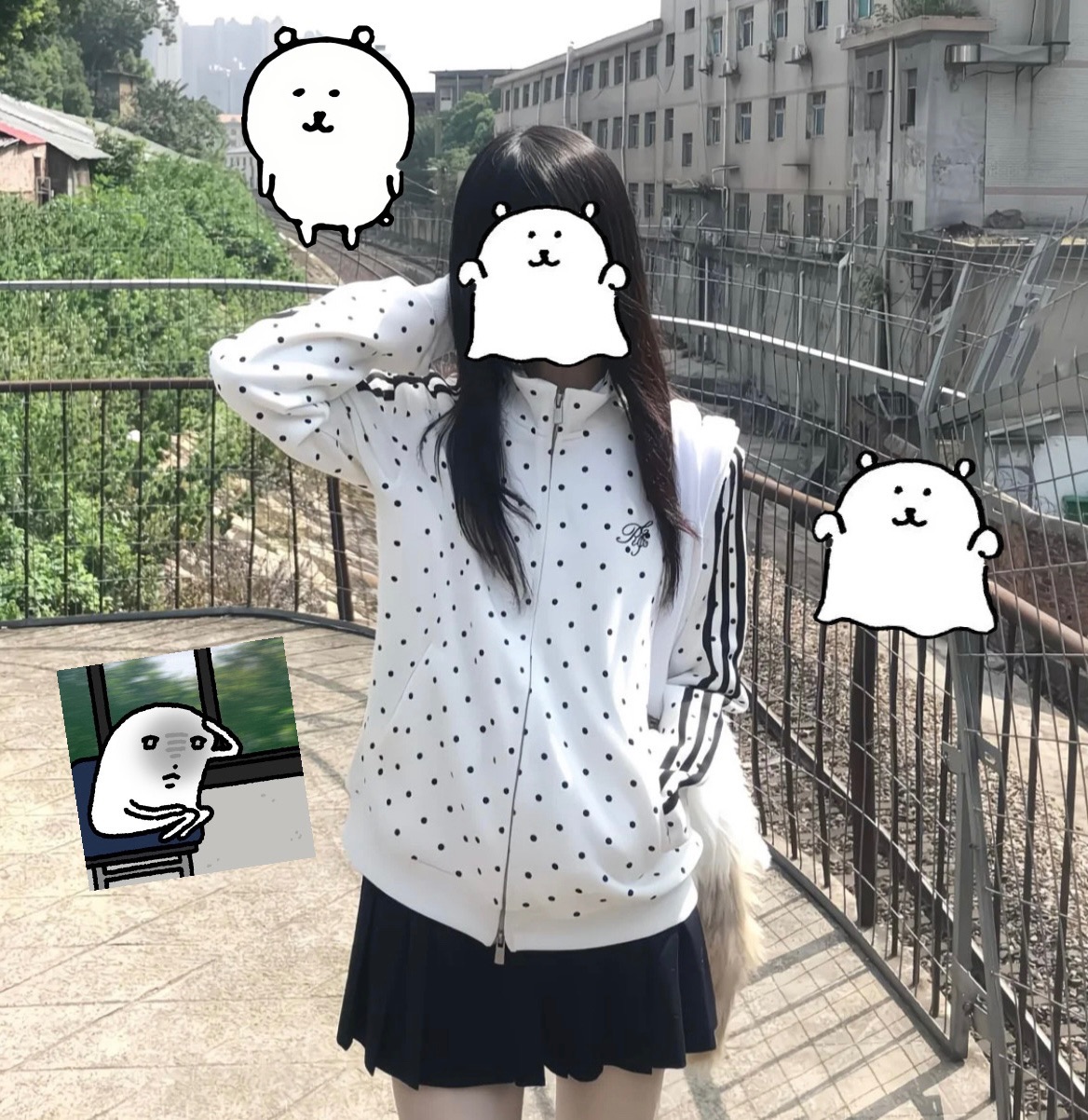 黑白波點外套（^з^）-☆