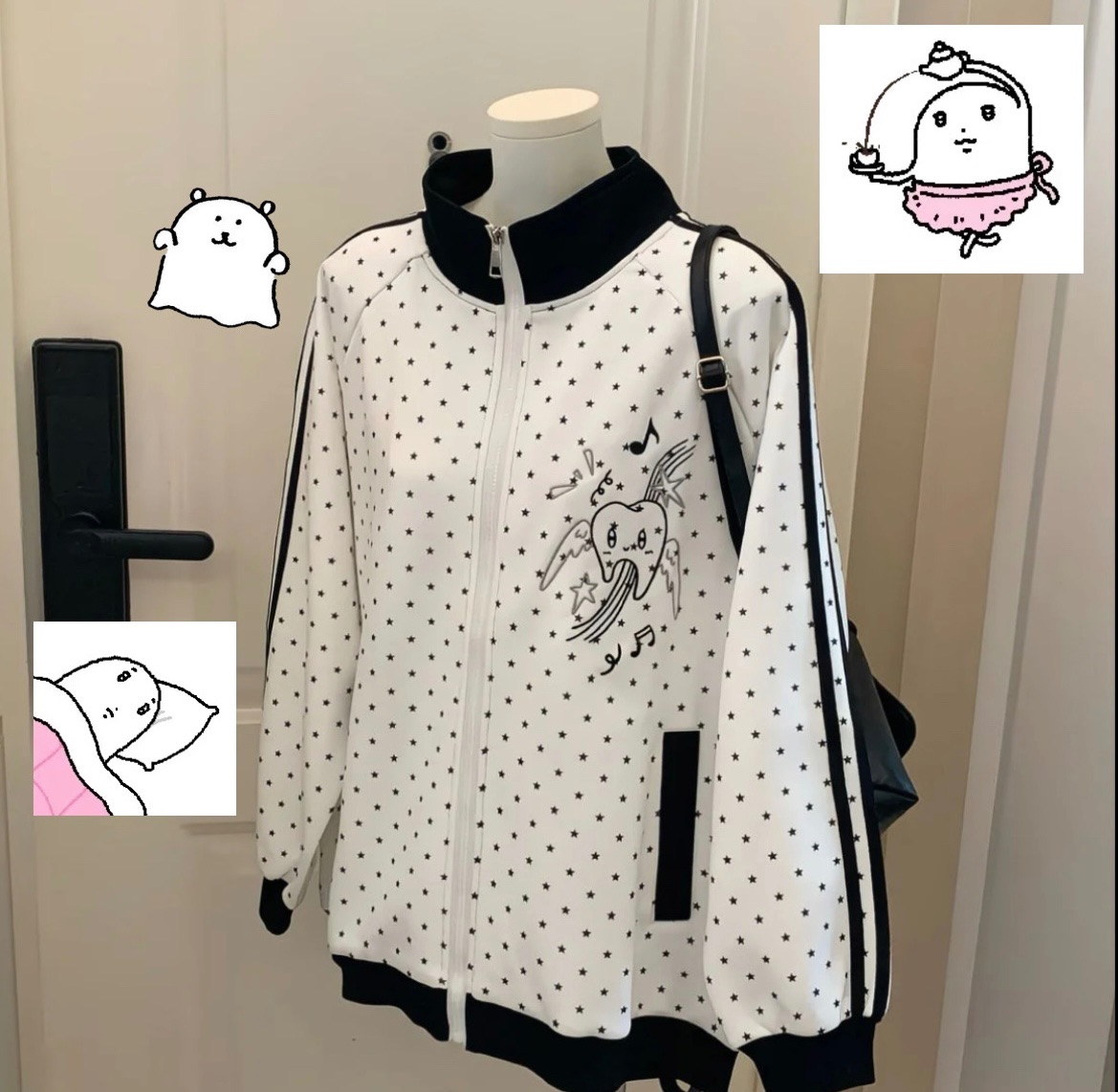 🦷印花波點外套（^з^）-☆
