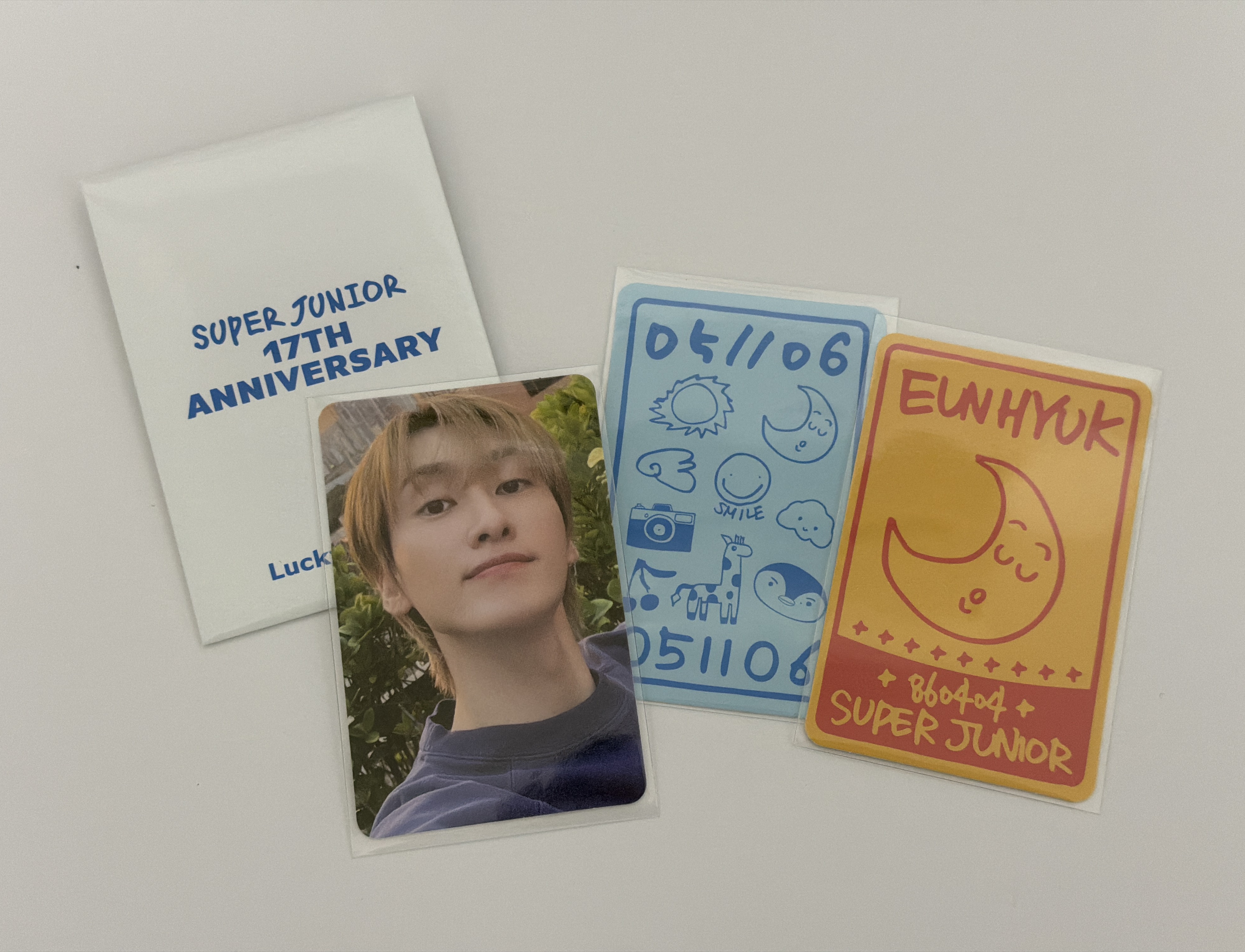 照片小卡組、票卡組、閃卡組、幸運卡包、生日小卡